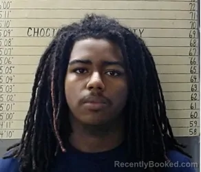 Mugshot of CASEON BENSON booked in Choctaw County, Oklahoma on April 14, 2026