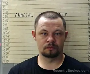 Mugshot of JAMES GLENN THOMPSON booked in Choctaw County, Oklahoma on April 26, 2026