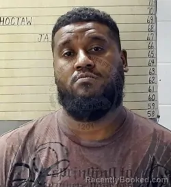 Mugshot of ANTWAN MARCELLIUS MOORE booked in Choctaw County, Oklahoma on July 7, 2026