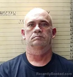 Mugshot of JEFFREY GATLIN booked in Choctaw County, Oklahoma on July 8, 2026