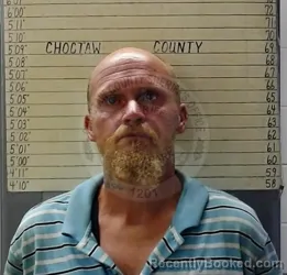 Mugshot of Timothy Ray Standfield booked in Choctaw County, Oklahoma on August 15, 2026