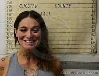 Mugshot of Kelsey Kaylynn Barnes booked in Choctaw County, Oklahoma on October 1, 2026