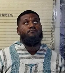 Mugshot of Antwan Marcellius Moore booked in Choctaw County, Oklahoma on October 22, 2026