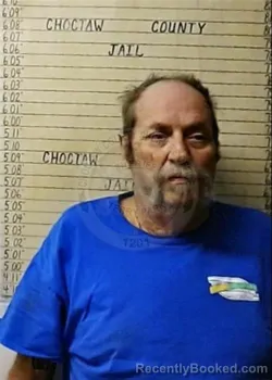 Mugshot of Jimmie Dooley Sr booked in Choctaw County, Oklahoma on October 24, 2026