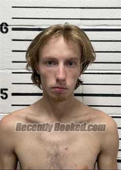 Booking photo from Cimarron County, Oklahoma