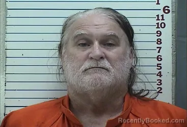 Mugshot of Clarance Andrew Burgett booked in Comanche County, Oklahoma on August 24, 2026