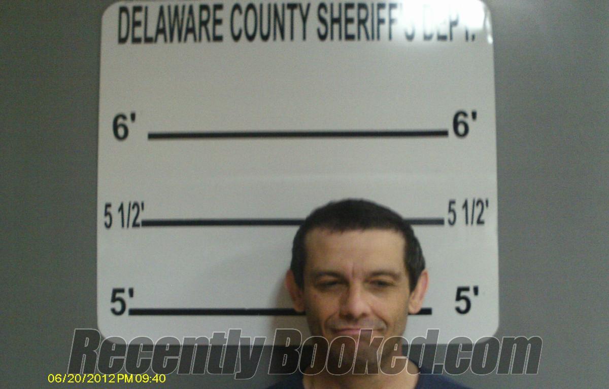 Booking photo from Delaware County, Oklahoma