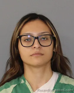 Mugshot of Cinay Nicole Pena booked in Coleman County, Texas on September 30, 2026