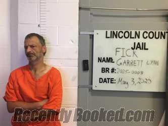 Booking photo from Lincoln County, Oklahoma