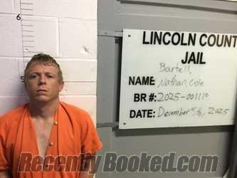 Booking photo from Lincoln County, Oklahoma