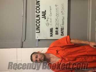 Booking photo from Lincoln County, Oklahoma