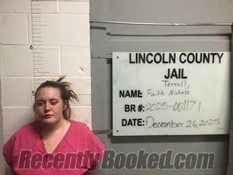 Booking photo from Lincoln County, Oklahoma