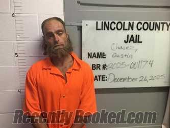 Booking photo from Lincoln County, Oklahoma