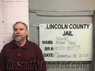 Booking photo from Lincoln County, Oklahoma
