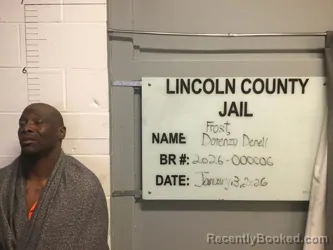 Booking photo from Lincoln County, Oklahoma