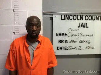 Booking photo from Lincoln County, Oklahoma