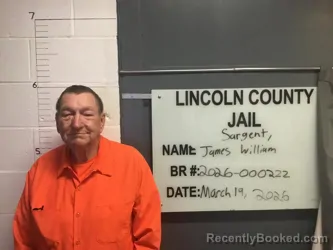 Mugshot of JAMES WILLIAM SARGENT