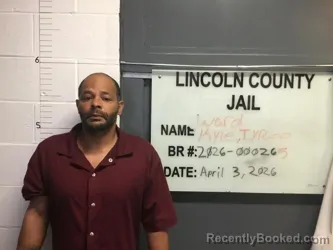 Mugshot of KYLE TYREE WARD booked in Lincoln County, Oklahoma on April 4, 2026