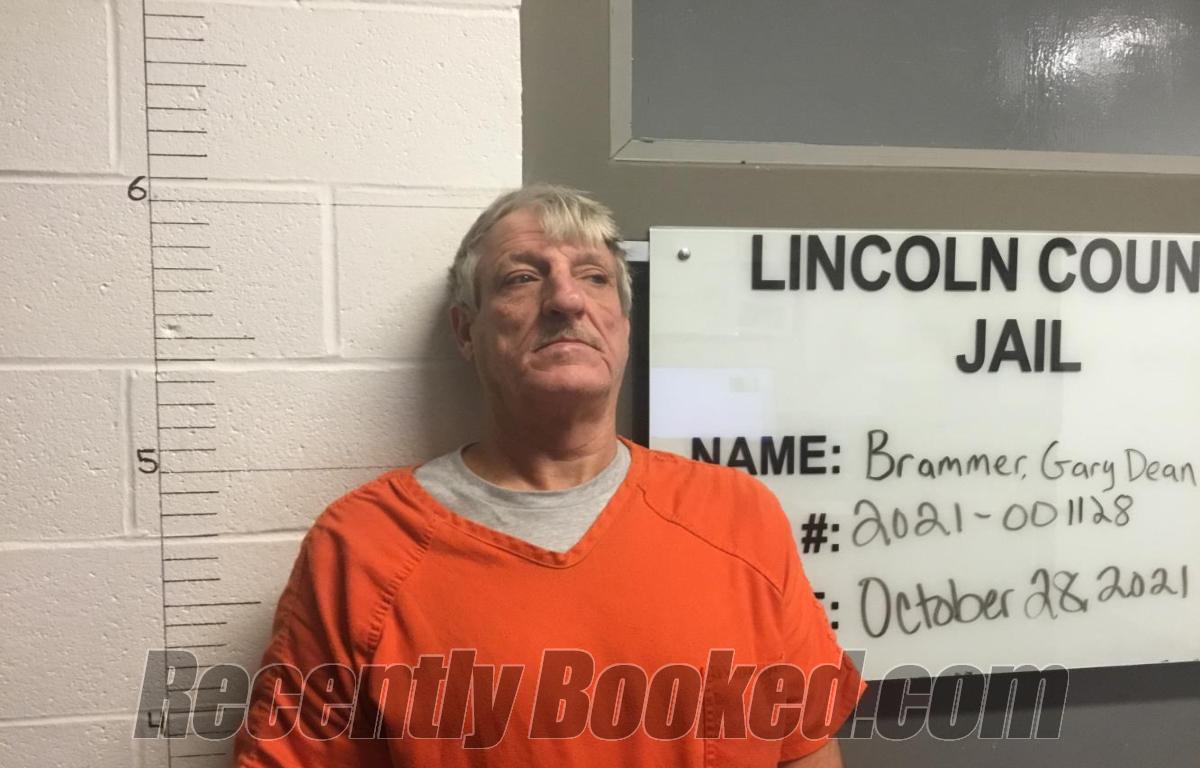 Booking photo from Lincoln County, Oklahoma