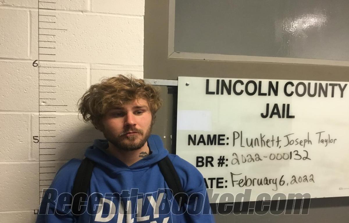 Booking photo from Lincoln County, Oklahoma