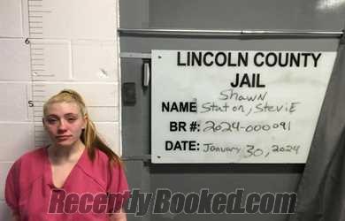 Booking photo from Lincoln County, Oklahoma