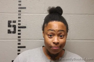 Mugshot of DAJA COBURN booked in Logan County, Oklahoma on June 19, 2026