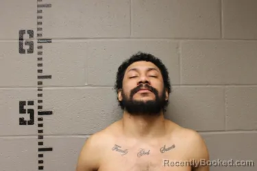 Mugshot of Caleb Lee Murillo booked in Logan County, Oklahoma on August 18, 2026