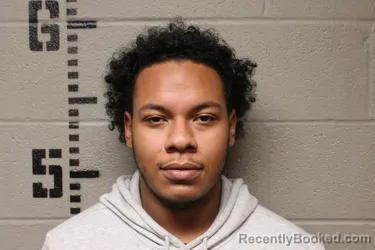 Mugshot of Keivon Lavar Keitari Gibson-Thompson booked in Logan County, Oklahoma on October 14, 2026