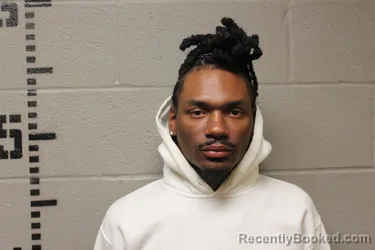 Mugshot of Dimarco Mikell-Filaun Jackson-Pruitt booked in Logan County, Oklahoma on October 19, 2026