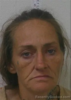 Mugshot of Sandra Lynn Rhodes booked in Love County, Oklahoma on August 27, 2026