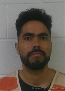Mugshot of Nayfer Joel Linares Blanco booked in Love County, Oklahoma on August 30, 2026