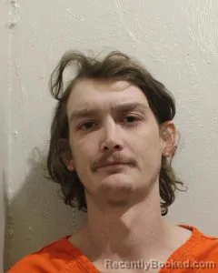 Mugshot of Tristan Evans booked in McClain County, Oklahoma on October 25, 2026