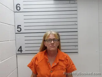 Mugshot of Samantha Leigh Woods booked in Muskogee County, Oklahoma on July 28, 2026