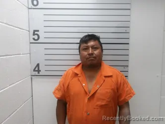 Mugshot of Santiago Hinojosa Martinez booked in Muskogee County, Oklahoma on August 1, 2026