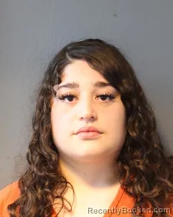 Mugshot of AREANA ABIGAL ROMOS booked in Oklahoma County, Oklahoma on March 30, 2026