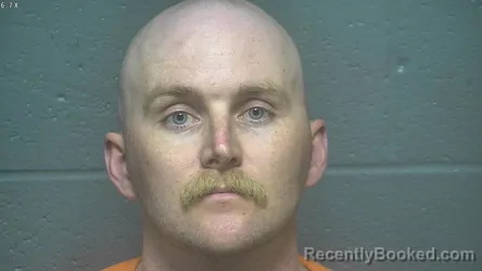 Mugshot of AUSTIN THOMAS RHODES booked in Oklahoma County, Oklahoma on March 19, 2026