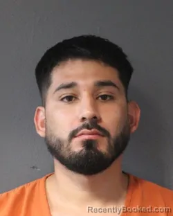 Mugshot of David Angel Manzano booked in Oklahoma County, Oklahoma on August 28, 2026