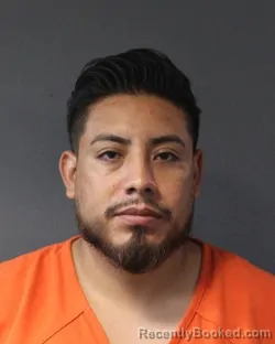 Mugshot of Heriberto Cesilio Oxlaj Gomez booked in Oklahoma County, Oklahoma on August 28, 2026