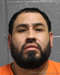 Mugshot of Jose Elias Ayala Calderon booked in Oklahoma County, Oklahoma on August 29, 2026
