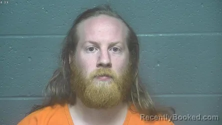 Mugshot of JACKSON LEE KINNEAR booked in Oklahoma County, Oklahoma on March 14, 2026