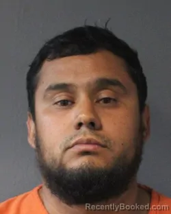 Mugshot of Luis Delgado Gerardo Najera booked in Oklahoma County, Oklahoma on August 23, 2026