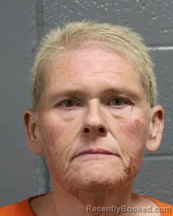 Mugshot of LUCINDA SUE JORDAN booked in Oklahoma County, Oklahoma on March 25, 2026