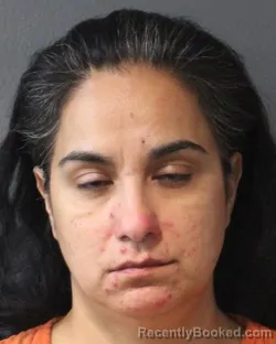 Mugshot of Maria Isabel Moreno booked in Oklahoma County, Oklahoma on August 23, 2026
