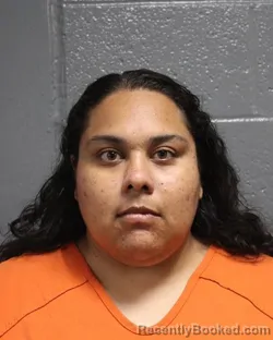Mugshot of Savanah Emily Valenzuela booked in Oklahoma County, Oklahoma on August 18, 2026