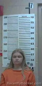 Mugshot of Traci Sue Neuendorff booked in Colorado County, Texas on August 9, 2026