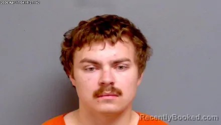 Mugshot of SKYLAR BRYCE WALLACE booked in Payne County, Oklahoma on April 16, 2026