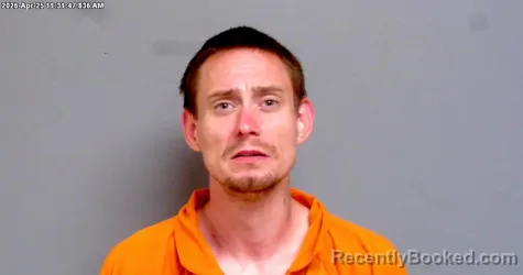 Mugshot of CORY LEE CHITWOOD booked in Payne County, Oklahoma on April 25, 2026