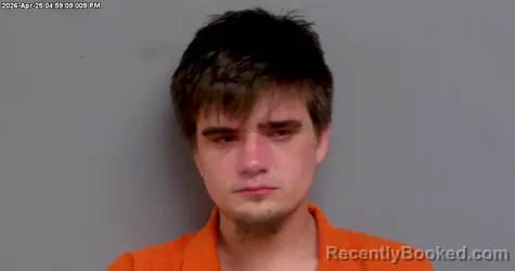 Mugshot of CONNOR JESSE RUPE booked in Payne County, Oklahoma on April 25, 2026