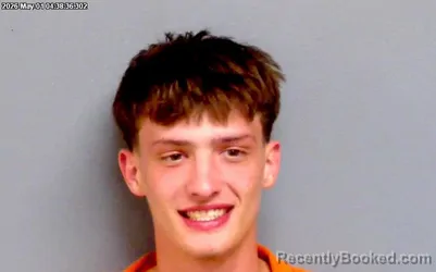 Mugshot of HUNTER JAMES BREWER booked in Payne County, Oklahoma on May 1, 2026