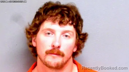Mugshot of CARSON DANIEL LINDSEY booked in Payne County, Oklahoma on May 3, 2026